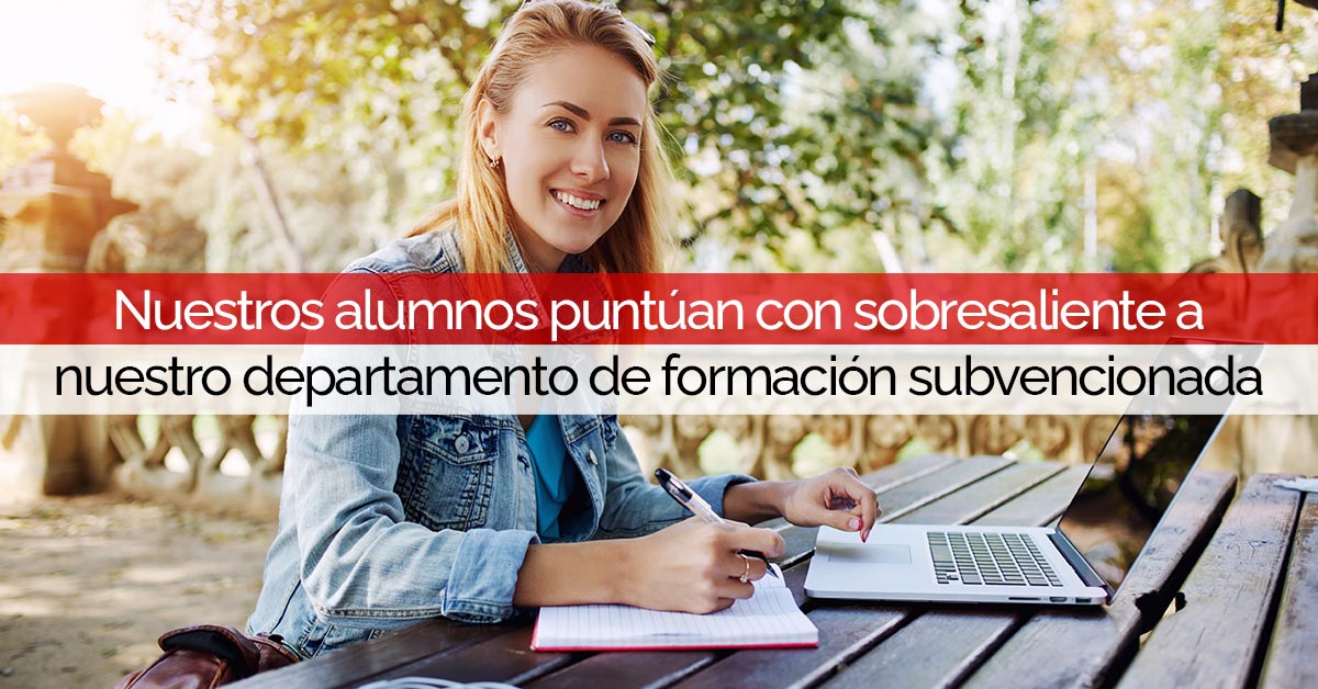 Nuestros alumnos puntúan con sobresaliente a nuestro departamento de formación subvencionada | Core Networks